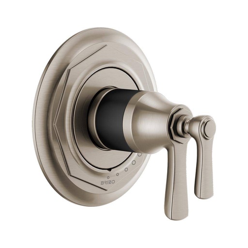 [BRI-T60061-NKBL] Brizo T60061-NKBL Rook Tempassure Thermostatic Valve Trim Luxe Nickel Matte Black