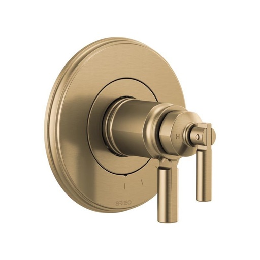 [BRI-T60076-GL] Brizo T60076-GL Invari Tempassure Thermostatic Valve Trim Luxe Gold