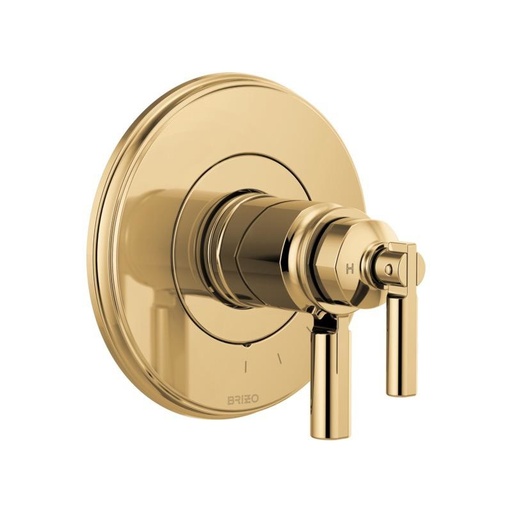 [BRI-T60076-PG] Brizo T60076-PG Invari Tempassure Thermostatic Valve Trim Polished Gold