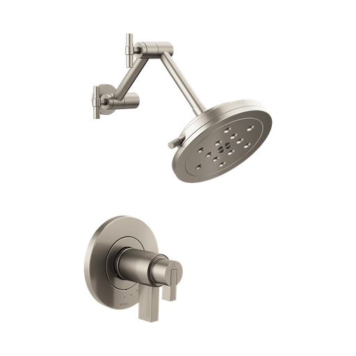 [BRI-T60235-NKLHP] Brizo T60235-NKLHP Litze Tempassure Thermostatic Shower Trim Less Handles Brilliance Luxe Nickel