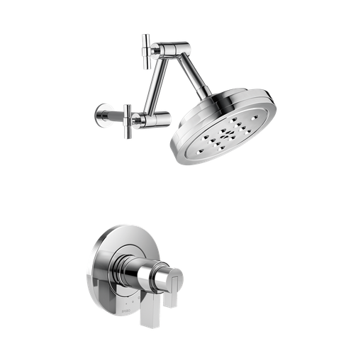 [BRI-T60235-PCLHP] Brizo T60235-PCLHP Litze Tempassure Thermostatic Shower Trim Less Handles Polished Chrome