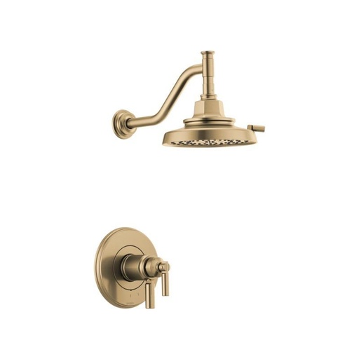 [BRI-T60276-GL] Brizo T60276-GL Invari Tempassure Thermostatic Shower Only Trim Luxe Gold