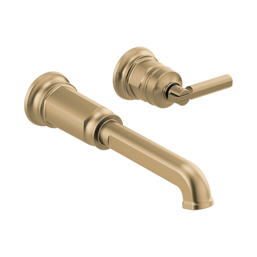[BRI-T65776LF-GLLHP-ECO] Brizo T65776LF-GLLHP-ECO Invari Wall Mount Lavatory Faucet Less Handle Brilliance Luxe Gold