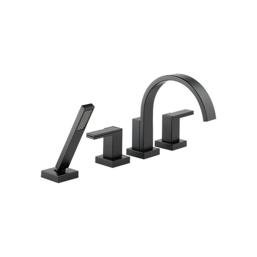[BRI-T67480-BLLHP] Brizo T67480-BLLHP Siderna Roman Tub Trim Hand Shower Less Handles Matte Black