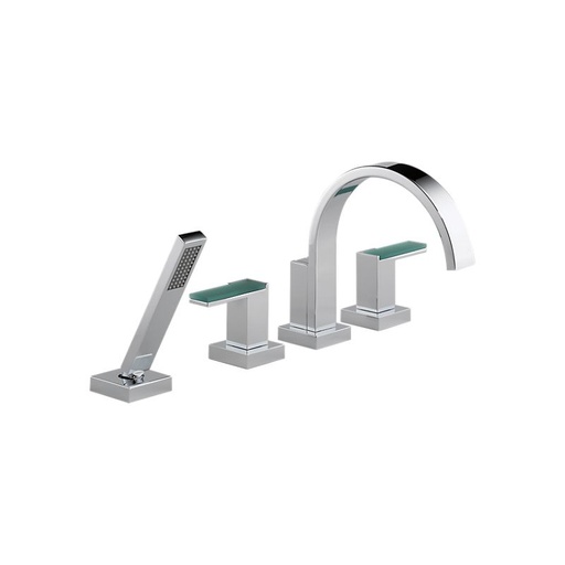 [BRI-T67480-PCLHP] Brizo T67480-PCLHP Siderna Roman Tub Trim Hand Shower Less Handles