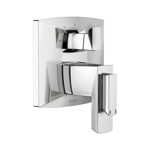 [BRI-T75588-PC] Brizo T75588-PC Vettis Thermostatic Valve 3 Function Diverter Trim Chrome