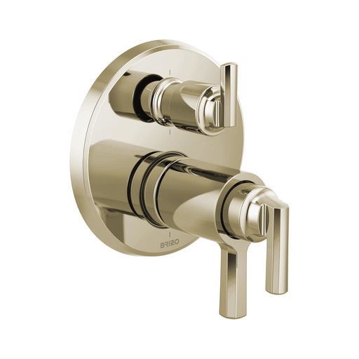 [BRI-T75698-PN] Brizo T75698-PN Tempassure Thermostatic Valve With 6 Function Diverter Trim Polished Nickel