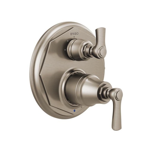 [BRI-T75P560-NK] Brizo T75P560-NK Rook Pressure Balance Valve 3 Function Diverter Trim Luxe Nickel