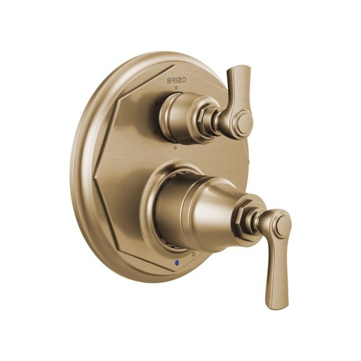 [BRI-T75P660-GL] Brizo T75P660-GL Rook Pressure Balance Valve 6 Function Diverter Trim Luxe Gold