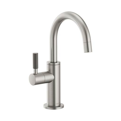 [BRI-61343LF-C-SS] Brizo 61343LF-C-SS Litze Beverage Faucet with Arc Spout and Knurled Handle Stainless