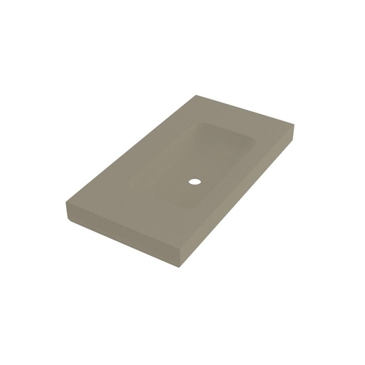 [FIO-MPCI030337T] Fiora MPCI03 Wall Mount Lavatory 36X19 Three Holes Cement