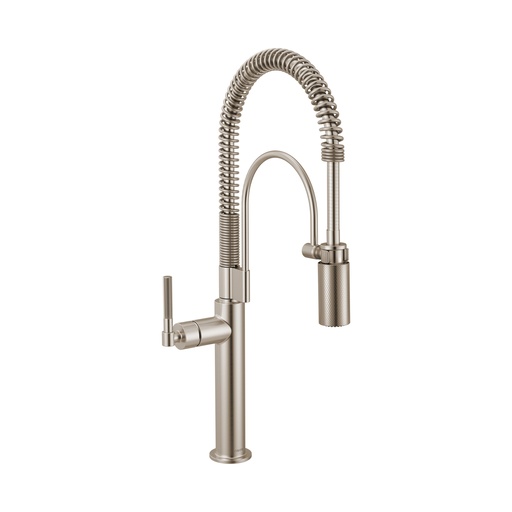 [BRI-63343LF-SS] Brizo 63343LF-SS Semi-Professional Kitchen Faucet Knurled Handle Brilliance Stainless