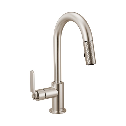 [BRI-63944LF-SS] Brizo 63944LF-SS Litze Pull-Down Prep Faucet Industrial Handle Brilliance Stainless