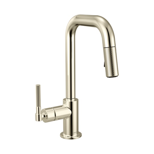 [BRI-63953LF-PN] Brizo 63953LF-PN Litze Pull-Down Prep Faucet With Square Spout Polished Nickel
