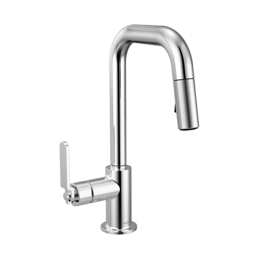 [BRI-63954LF-PC] Brizo 63954LF-PC Litze Pull-Down Prep Faucet With Square Spout Polished Chrome