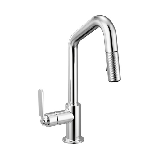 [BRI-63964LF-PC] Brizo 63964LF-PC Litze Pull-Down Prep Faucet With Angle Spout Polished Chrome
