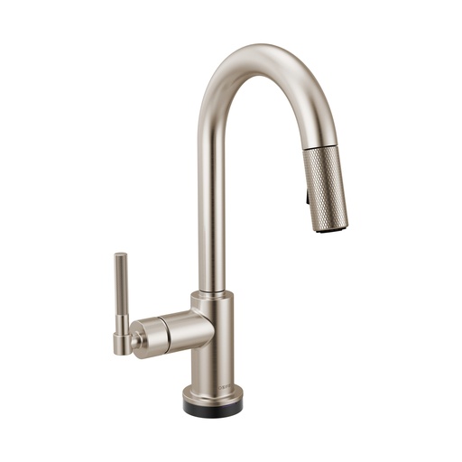 [BRI-64943LF-SS] Brizo 64943LF-SS Litze Smarttouch Pull-Down Prep Faucet Knurled Handle Brilliance Stainless