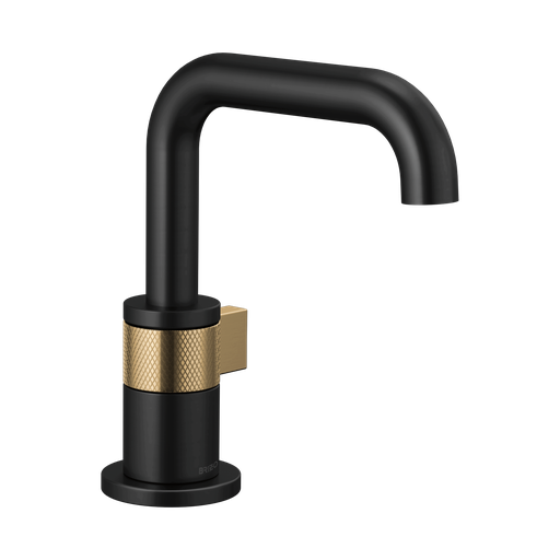 [BRI-65035LF-BLGL-ECO] Brizo 65035LF-BLGL-ECO Litze Single Handle Single Hole Lavatory Faucet Matte Black Luxe Gold