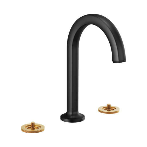 [BRI-65306LF-BLLHP] Brizo 65306LF-BLLHP Kintsu Widespread Lavatory Faucet Less Handles Matte Black