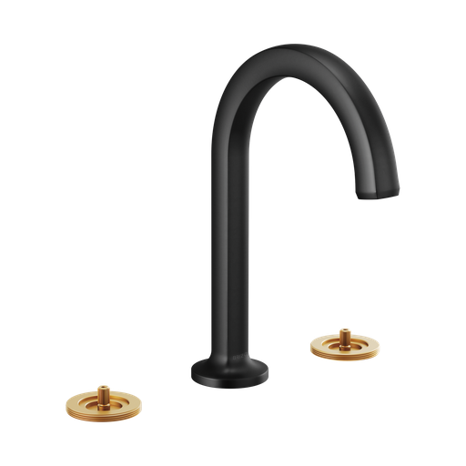 [BRI-65306LF-BLLHP-ECO] Brizo 65306LF-BLLHP-ECO Kintsu Widespread Lavatory Faucet Less Handles Matte Black