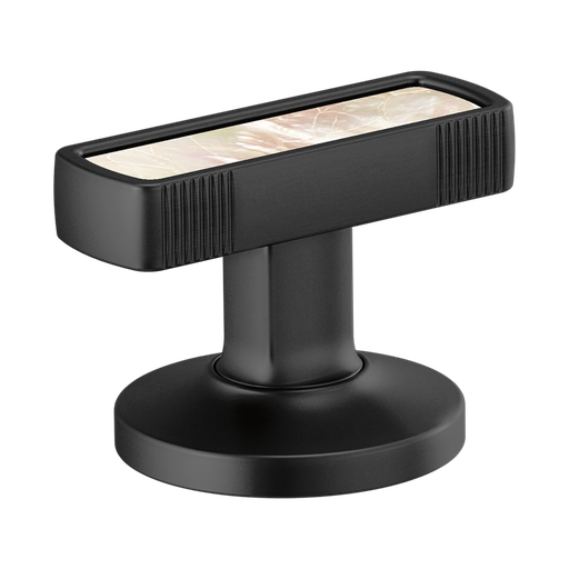 [BRI-HI5306-BLPL] Brizo HI5306-BLPL Kintsu Widespread Lavatory Handle Kit with Mother of Pearl Insert Matte Black