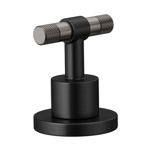 [BRI-HL5333-BLSL-NM] Brizo HL5333-BLSL-NM Litze Widespread T-Lever Handle Kit Matte Black Brilliance Luxe Steel
