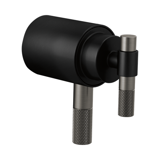 [BRI-HL6033-BLSL] Brizo HL6033-BLSL Litze Thermostatic Trim T-Lever Handle Kit Matte Black Brilliance Luxe Steel