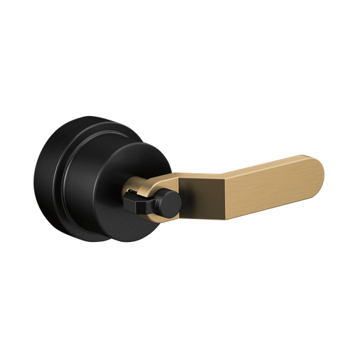 [BRI-HL60P34-BLGL] Brizo HL60P34-BLGL Litze Pressure Balance Industrial Lever Handle Kit Matte Black Brilliance Luxe Gold