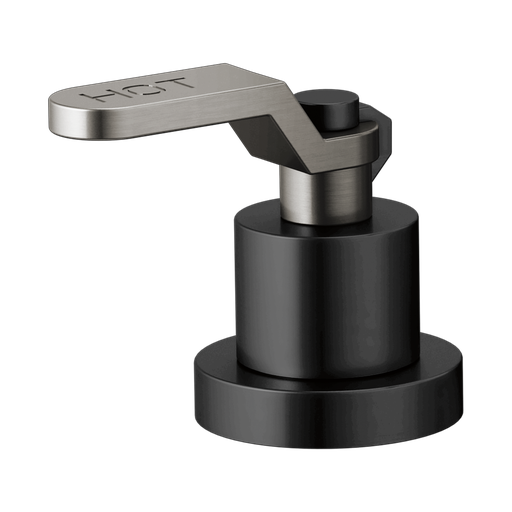 [BRI-HL634-BLSL] Brizo HL634-BLSL Roman Tub Handle Kit Industrial Lever Matte Black Brilliance Luxe Steel