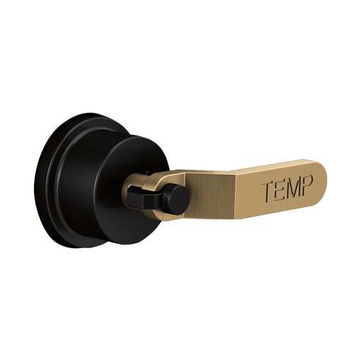 [BRI-HL6634-BLGL] Brizo HL6634-BLGL Litze Sensori Thermostatic Valve Trim Handle Kit Matte Black Brilliance Luxe Gold