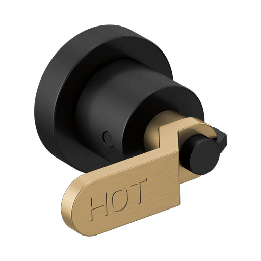 [BRI-HL70434-BLGL] Brizo HL70434-BLGL Litze Wall Mount Tub Filler Lever Handle Kit Matte Black Brilliance Luxe Gold