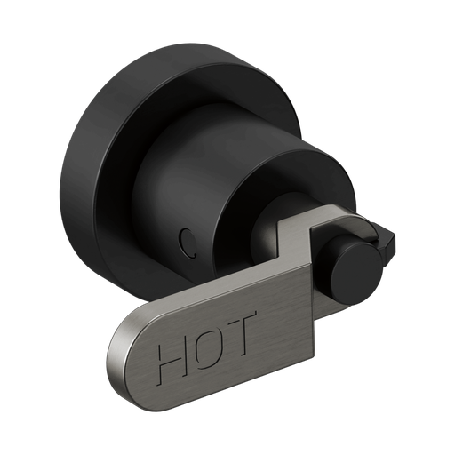 [BRI-HL70434-BLSL] Brizo HL70434-BLSL Litze Wall Mount Tub Filler Lever Handle Kit Matte Black Brilliance Luxe Steel