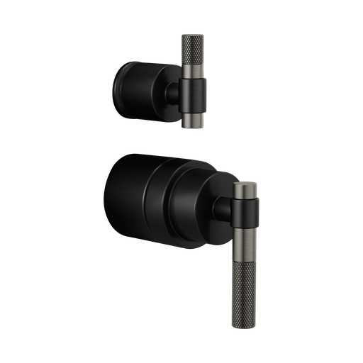 [BRI-HL75P33-BLSL] Brizo HL75P33-BLSL Litze Pressure Balance Valve Trim T-Lever Handle Kit Matte Black Brilliance Luxe Steel