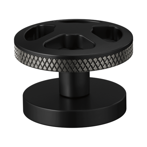 [BRI-HW5332-BLSL] Brizo HW5332-BLSL Litze Widespread Lavatory Wheel Handle Kit Matte Black Brilliance Luxe Steel