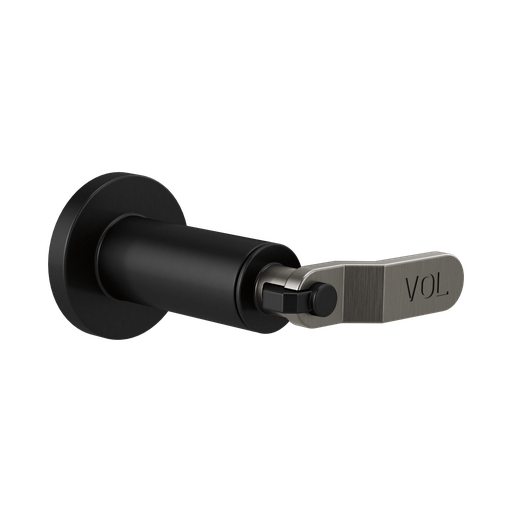 [BRI-T66634-BLSL] Brizo T66634-BLSL Litze Sensori Volume Control Trim Industrial Lever Matte Black Brilliance Luxe Steel