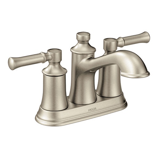 [MOEN-6802BN] Moen 6802BN Dartmoor Brushed Nickel Two Handle High Arc Bathroom Faucet