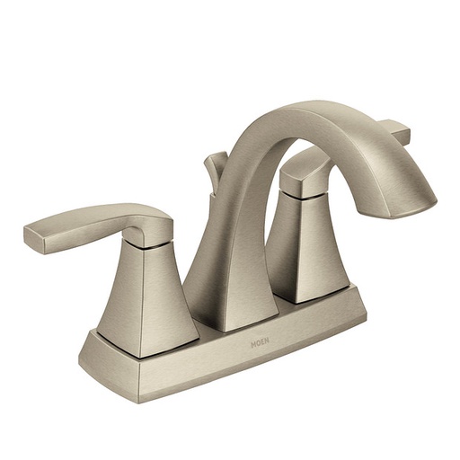[MOEN-6901BN] Moen 6901BN Voss Brushed Nickel Two Handle High Arc Bathroom Faucet