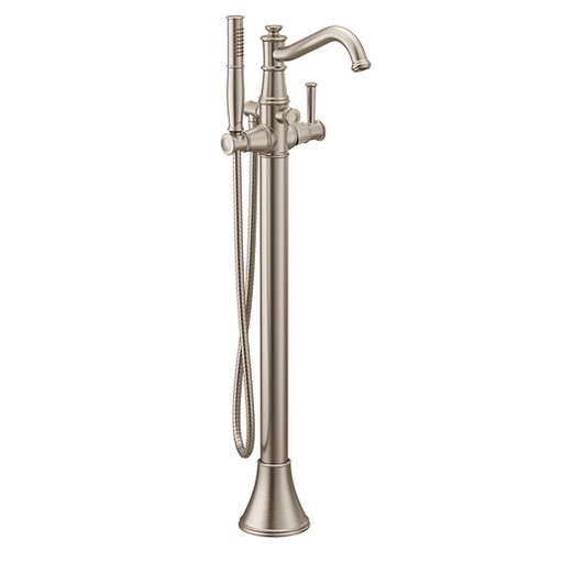 [MOEN-9025BN] Moen 9025BN Belfield Brushed Nickel One Handle Tub Filler Includes Hand Shower