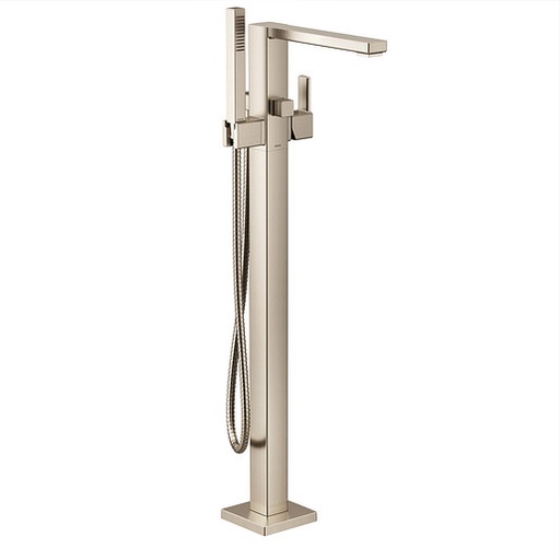 [MOEN-S905BN] Moen S905BN 90 Degree Brushed Nickel One Handle Tub Filler Includes Hand Shower