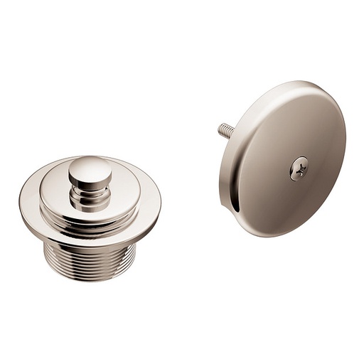 [MOEN-T90331NL] Moen T90331NL Moen Polished Nickel Push-N-Lock Tub Drain Kit With 1-1/2" Threads