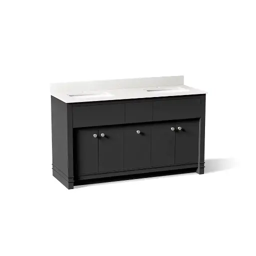 [KOH-33293-DWG] Kohler 33293-DWG Alouette 60" Vanity Cabinet With Sink Ferrous Grey
