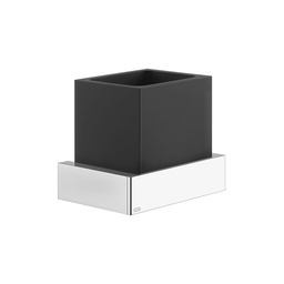 [GES-20808#031] Gessi 20808 Rettangolo Wall Mounted Holder Black Neolyte