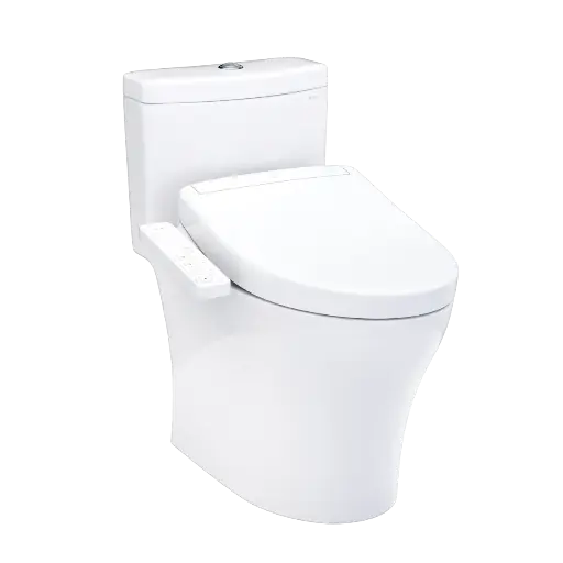 [TOTO-MW6463346CEMFGN#01] TOTO MW6463346CEMFGN#01 Aquia IV Washlet+ S2 One Piece Toilet Cotton