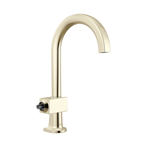 [BRI-61022LF-PNLHP] Brizo 61022LF-PNLHP Bar Faucet With Arc Spout Less Handle Brilliance Polished Nickel