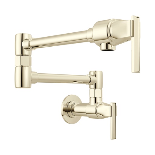 [BRI-62822LF-PN] Brizo 62822LF-PN Wall Mount Pot Filler Brilliance Polished Nickel