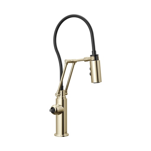 [BRI-63221LF-PNLHP] Brizo 63221LF-PNLHP Articulating Kitchen Faucet Less Handle Brilliance Polished Nickel