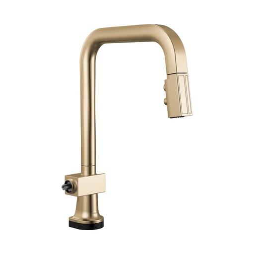 [BRI-64023LF-GLLHP] Brizo 64023LF-GLLHP Smarttouch Pull-Down Faucet With Square Spout Less Handle Brilliance Luxe Gold