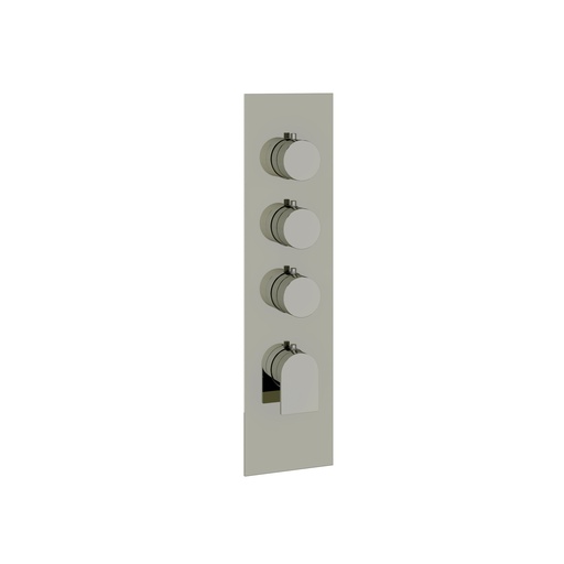 [AQB-SR3392PN] Aquabrass SR3392PN Alpha Square Trim Set T12003 Valve Polished Nickel