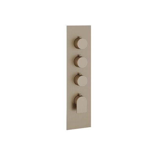 [AQB-SR3392BN] Aquabrass SR3392BN Alpha Square Trim Set T12003 Valve Brushed Nickel