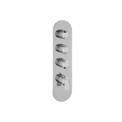 [AQB-R3367PC] Aquabrass R3367PC C67 Round Trim Set T12003 Valve Polished Chrome